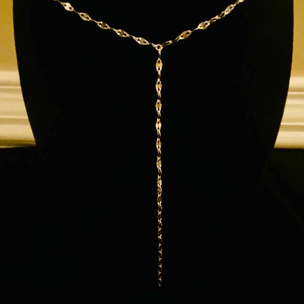 925 Sterling Silver 26โ Lariat Y Chain Necklace - Picture 4 of 6